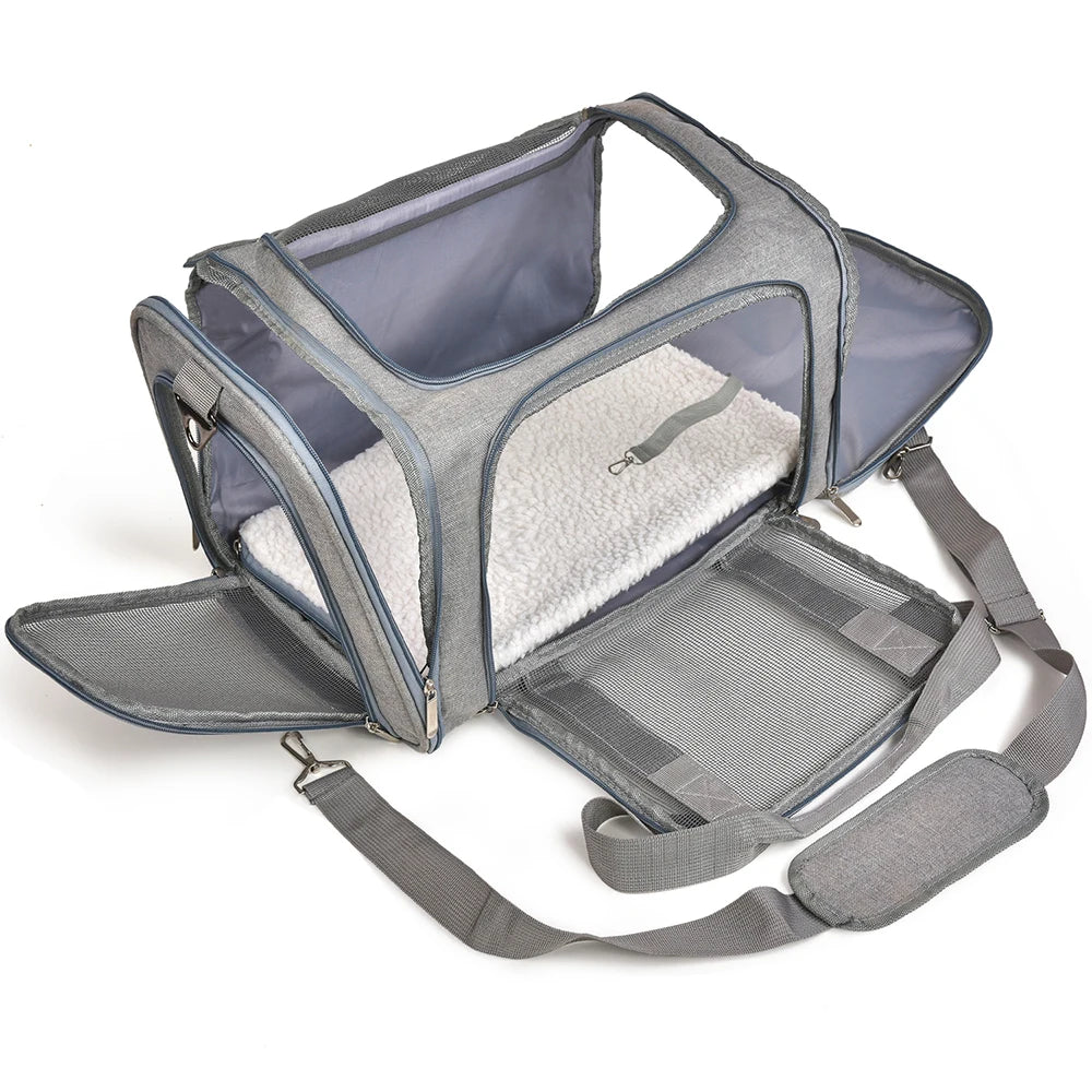 Bolsa Transportadora para Perros y Gatos - Aprobado para Aerolíneas, Impermeable