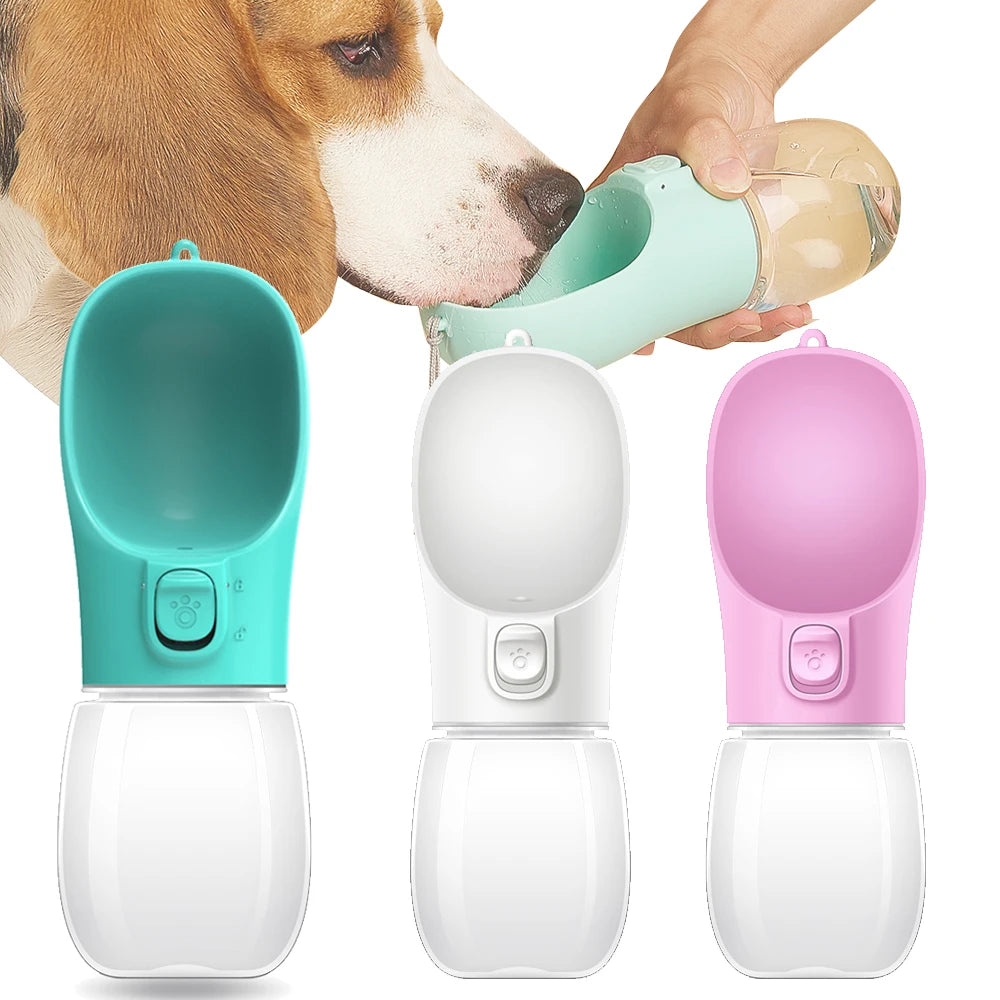 Botella de Agua Portátil Antiderrames para perros pequeños y grandes