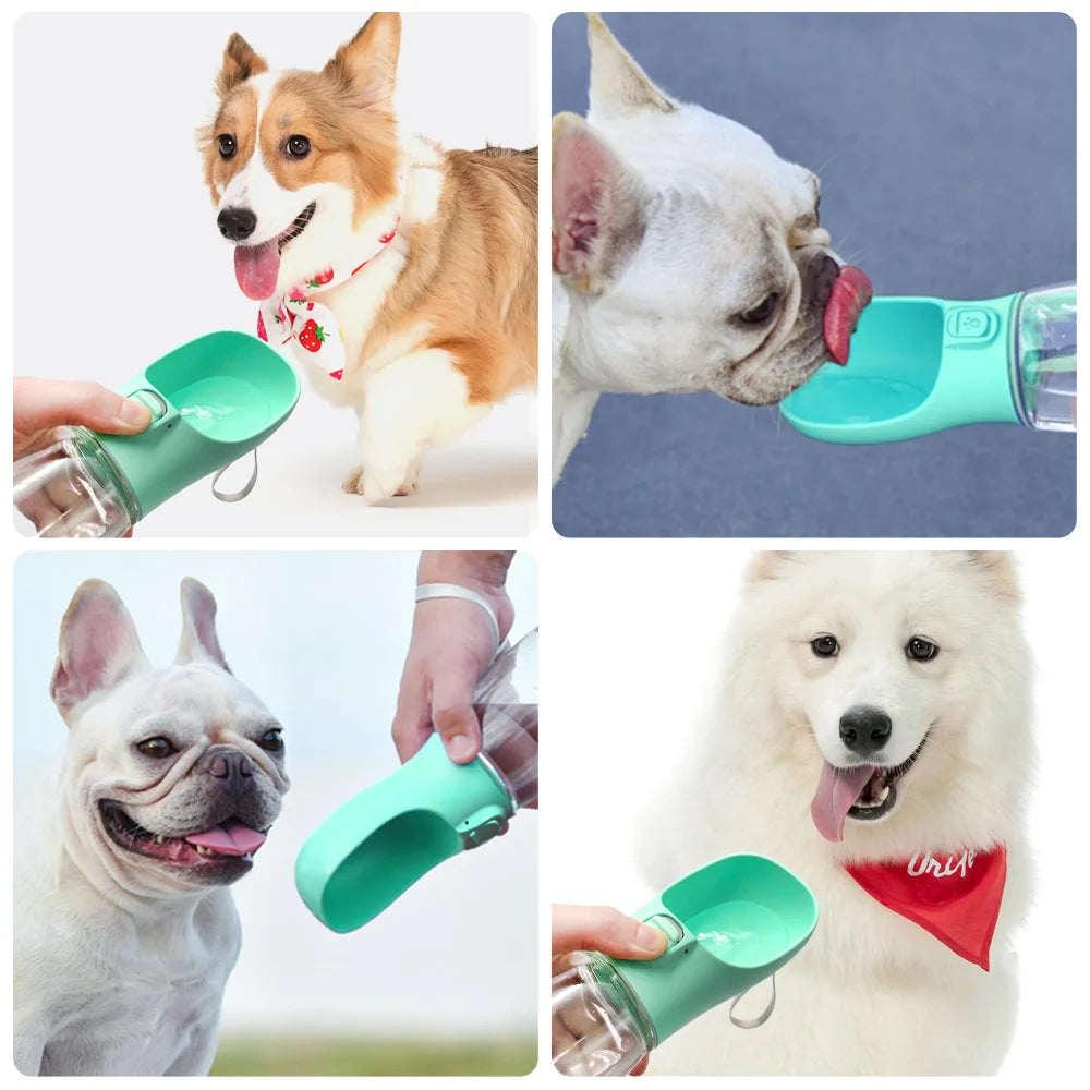 Botella de Agua Portátil Antiderrames para perros pequeños y grandes