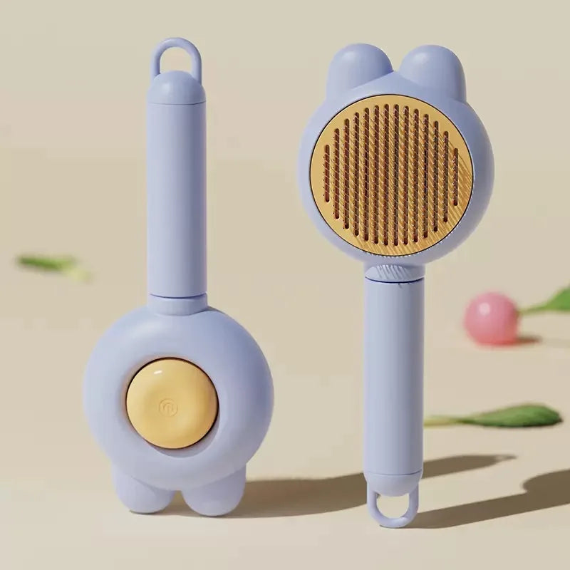 Cepillo autolimpiante para perros y gatos, peine para el cuidado de tu mascota.