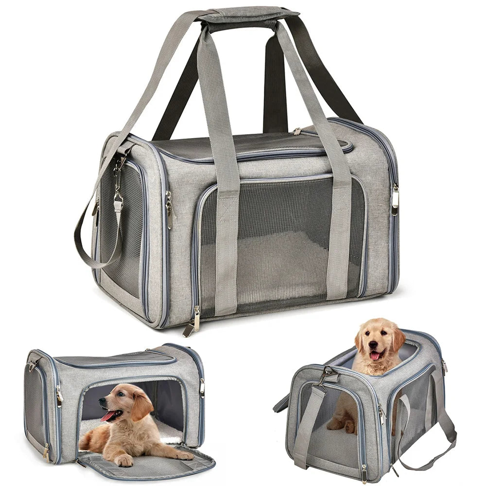 Bolsa Transportadora para Perros y Gatos - Aprobado para Aerolíneas, Impermeable